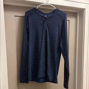 lululemon athletica Blue Long Sleeve Shirt